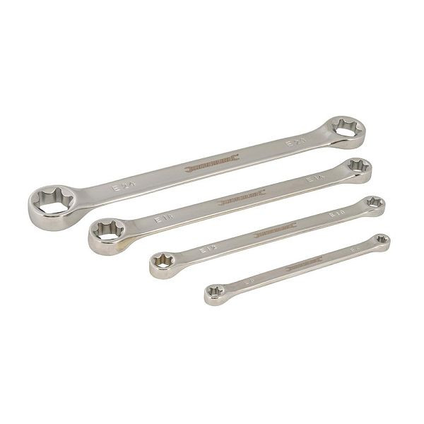 Silverline Trx-Schraubenschlüssel, 4-tlg. Satz, E6–E24, 241501