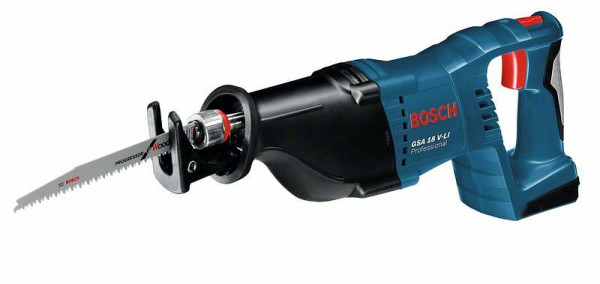 Bosch Akku-Säbelsäge GSA 18 V-LI, Solo Version, L-BOXX, 060164J007