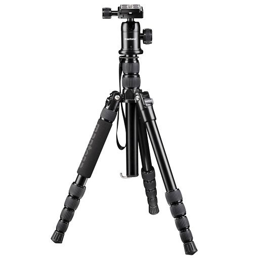 Mantona DSLM Travel schwarz Reisestativ, 1019880, 4250234598804