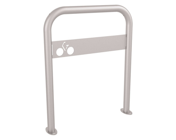 Procity Fahrradbügel mit Beschilderung - Auf Bodenplatten, RAL 7044, 294014.7044