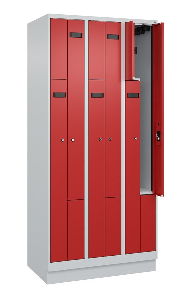 C+P Z-Spind Evolo PLUS, Sockel, 6 Fächer, 1950x900x500mm, 7035/3000, Zylinderschloss, 049023-306 S10031