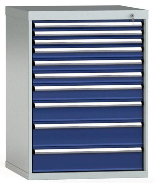 KLW Schubladenschrank 1000 x 725 x 750 mm H x B x T, Einbaumaß: 900 mm, Einteilung: 36x36 Einheiten, VU / 200 kg, SGB1000-10UP-001