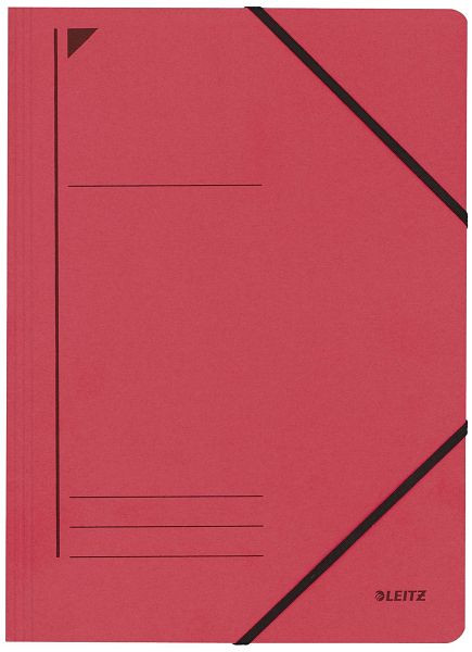 LEITZ 3980 Eckspanner, A4, 250 Blatt, Pendarec-Karton (RC), rot, 3980-00-25
