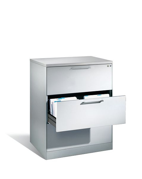 C+P Karteischrank Asisto, H1010xB800xT600mm, Farbe: Lichtgrau, Bügelgriff, 146243-322 S10016