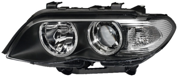 HELLA DE/Halogen/FF-Hauptscheinwerfer, für u.a. BMW X5 (E53), ECE/CCC, für Rechtsverkehr, links, 1EL 224 486-211