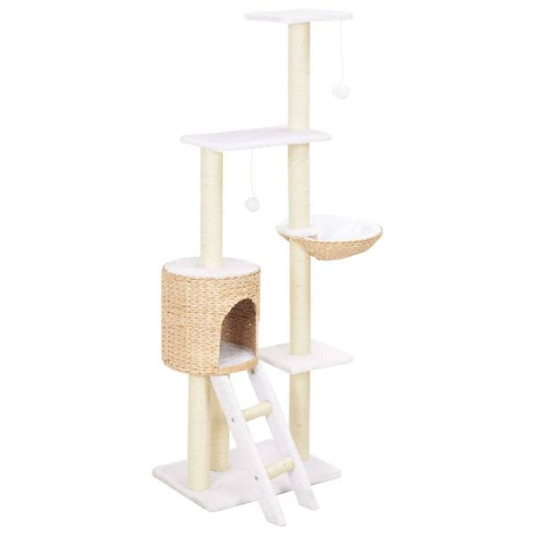vidaXL Katzen-Kratzbaum Sisal Seegras, 170737, 8718475731337