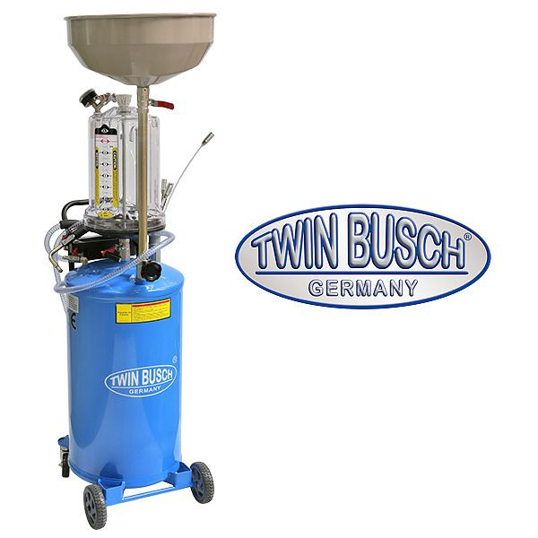 Twin Busch Ölauffangkessel, 70 L Fassungsvermögen, mit Glasmessbehälter 10 L, TW21950