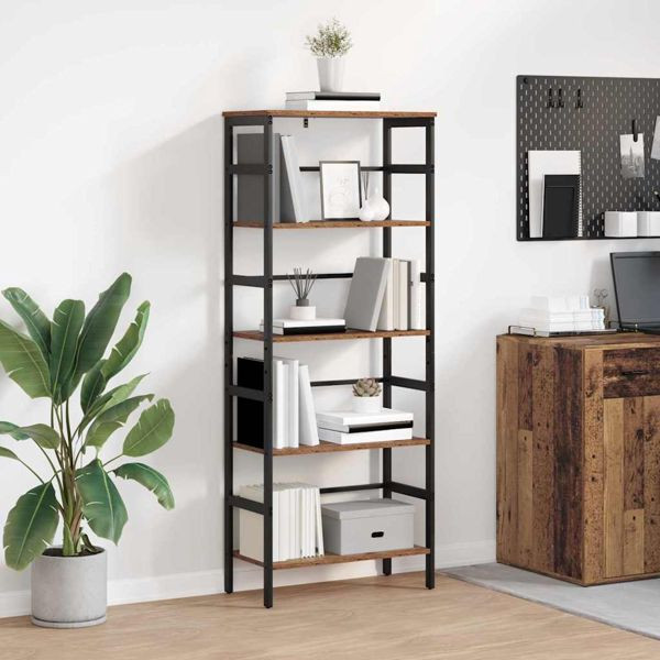 vidaXL Bücherregal Altholz 60 x 29,5 x 149 cm Holzwerkstoff, 883932
