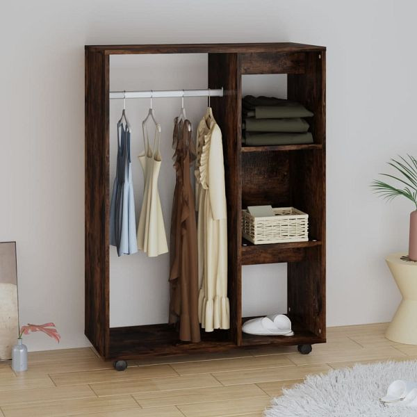 vidaXL Kleiderschrank Räuchereiche 80x40x110 cm Holzwerkstoff, 815978