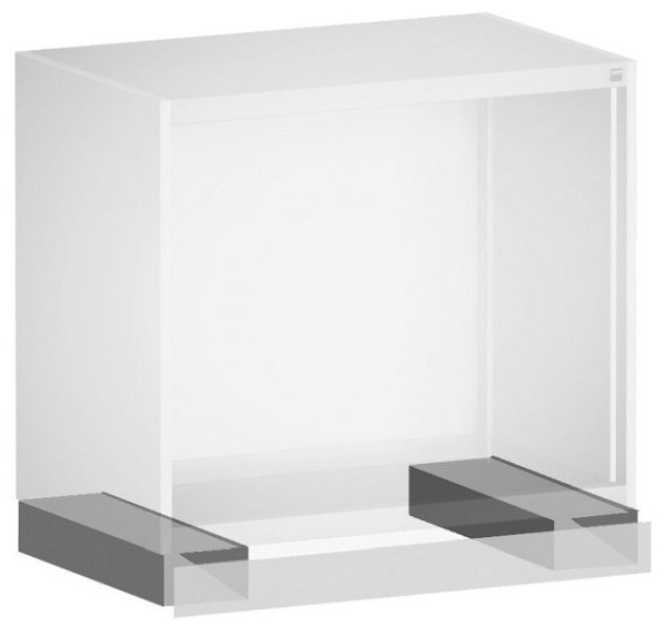 bott cubio Staplersockel mit Blende ESD, BxTxH: 1050x525x100mm, RAL 7035 ESD, Lichtgrau ESD, 41430006.20M