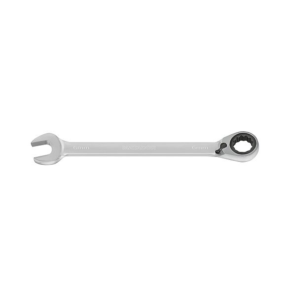 AB Tools 17 Mm Gekröpfter Ringmaulschlüssel – Umschaltbare Ratsche, 72 Zähne, Für Enge Bereiche