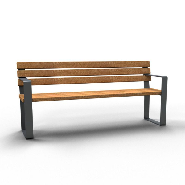 STEIN HGS Parkbank mit Rückenlehne TYP 4B118RB, 80594.0001