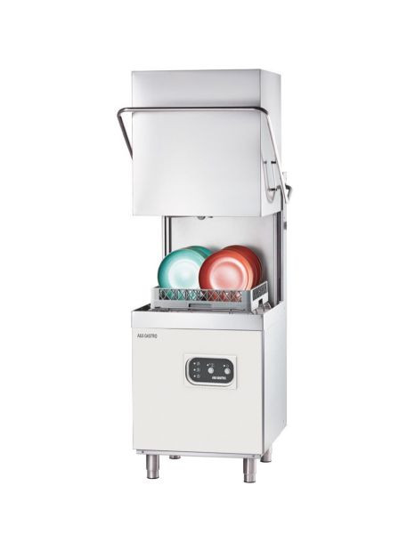 A&S Gastro Haubenspülmaschine inkl. Klarspülmittel- und Reinigerdosierpumpe, 400 Volt, 10,8 kW, 728x816x1505 mm, HSP103
