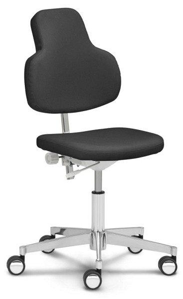 Deskin Drehstühle MED FLEX, Schwarz, 570 x 570 x 910 mm, 346748