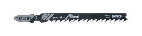 Bosch Stichsägeblatt T 144 DP Precision for Wood, 3er-Pack, VE: 10 Stück, 2608633A31