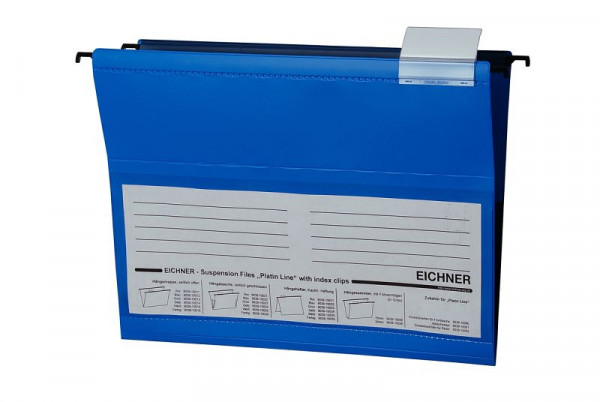 Eichner Hängetasche Platin Line aus PVC, Blau, VE: 10 Stück, 9039-10022