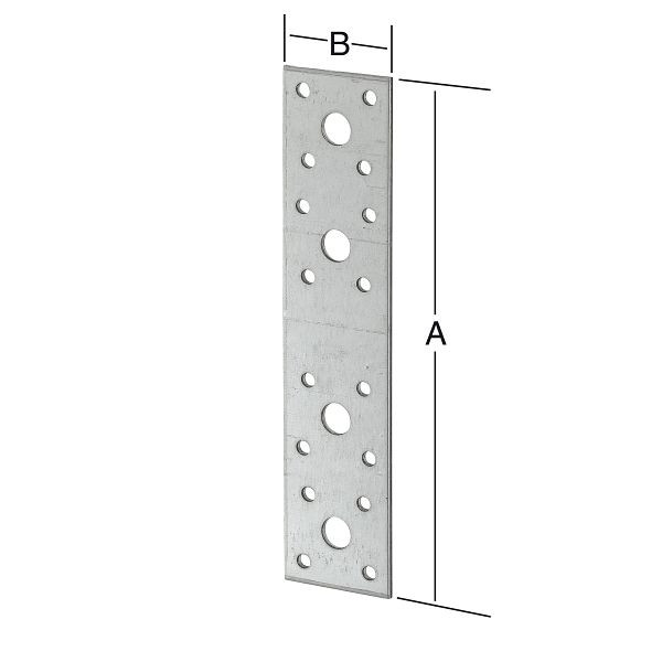 Vormann Flachverbinder 180 x 40 sendzimir verzinkt, VE: 20 Stück, 070909000G