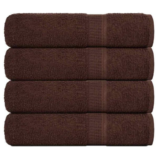 vidaXL Badetücher 4 Stück Braun 100x150 cm 360 g/m² 100% Baumwolle, 136765