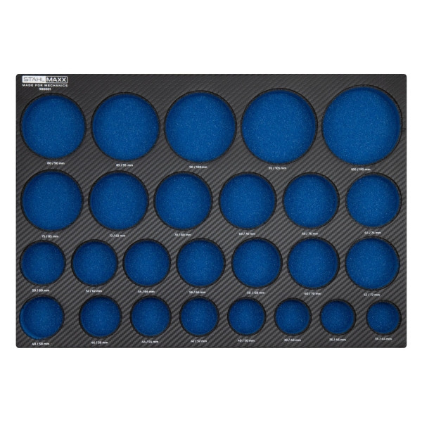 Stahlmaxx Schaumeinlage für Druck- und Zughülsen-Satz Art.-Nr. 980001, XXL-980001S