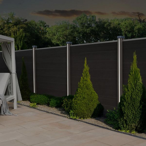 HOME DELUXE Nutleiste mit Solar LED Beleuchtung CALLUX STRIPE, 6er Set, 73085