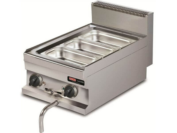 SGS Gastro Bain-Marie - 21 Liter - mit Ablasshahn - 1 kW - 1x1/1 GN, EB711S
