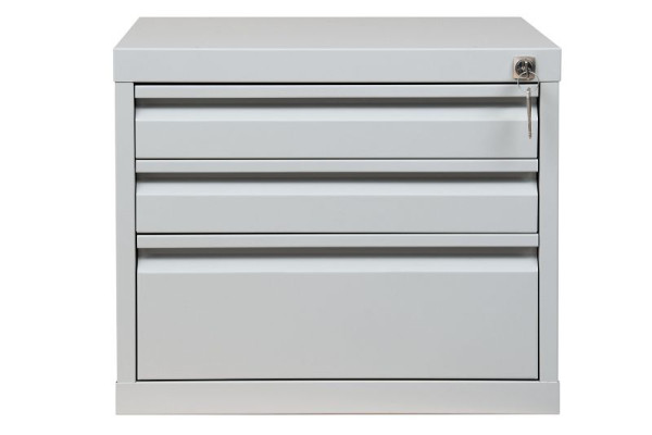 Gürkan Container, 55 x 46 x 38 cm, Lichtgrau, 3 Schubladen, WBP/S.3, 109341