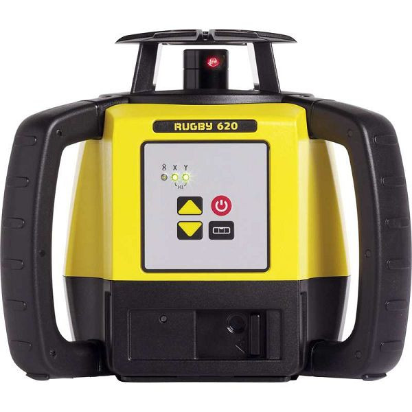 Leica Rugby 620 Laser im Koffer inkl. Alkaline Batterien, Rod-Eye 120 Basic mit Universalklammer, 6011152