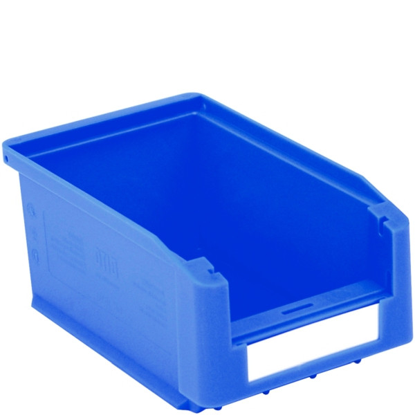 BITO Sichtlagerkasten SK Set /SK1610 160x103x75 blau, inklusive Etikett, 40 Stück, C0230-0001