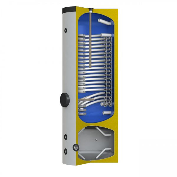 Solarbayer Wärmepumpen Doppelspeicher WP-Kombi 400/130, Kombispeicher (Trinkwasser-/Pufferspeicher), 100304100