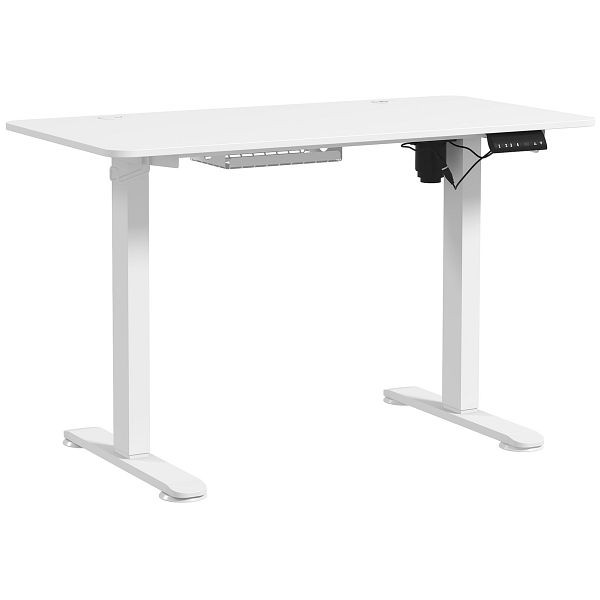 Vinsetto Stehschreibtisch, höhenverstellbar, 120x60x72-116cm, Weiß, 838-427V90WT