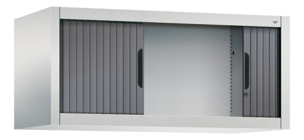 C+P Rollladenschrank Omnispace, H450xB1000xT420mm, Farbe: Grau/Schwarzgrau, Griffmulde, 3262-00 S10043