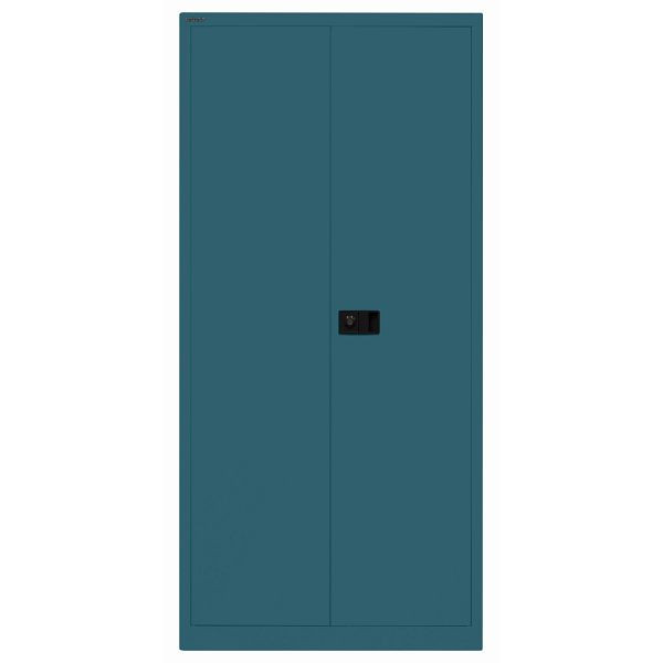 Bisley Flügeltürenschrank UNIVERSAL, 4 Fachböden für 5 Ordnerhöhen, Breite 914 mm, Tiefe 400, 653 ozeanblau, Belastbarkeit: 70kg je Fachboden, E782A04653