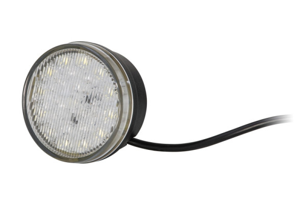 HELLA LED-Tagfahrleuchte, 83mm, 12V, ECE-R6/ECE-R7/ECE-R87/E24 5854/ECE-R10/E4 2907, LED-Lichtfarbe: weiß/gelb, 2500mm, beidseitig, 2BE 980 691-101