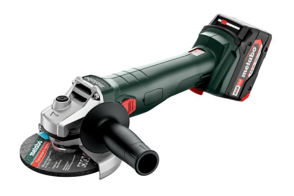 metabo Akku-Winkelschleifer W 18 7-125 metaBOX 165 L, inkl. 2 Akkus und Ladegerät, 602371510