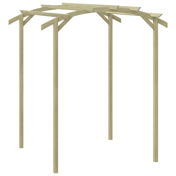 vidaXL Garten-Pergola Kiefernholz Imprägniert 180x197x210 cm, 44926
