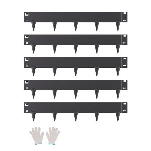 VEVOR Rasenkante 5er-Set, 990x181x1,5 mm, rostbeständige Metall-Beeteinfassung, einfach zu installieren, DXGJSPZ5PCS3IHZTKV0