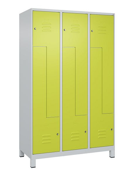 C+P Z-Spind Classic PLUS, C Z-Spind, Classic PLUS, Füße, 6 Abteile, 1950x1200x500mm, 7035/0024, Zylinderschlösser, 080013-326 S10025