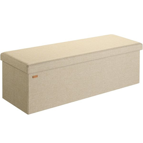 casaria Sitzbank Beige 115x38x38cm MDF faltbar, 109841