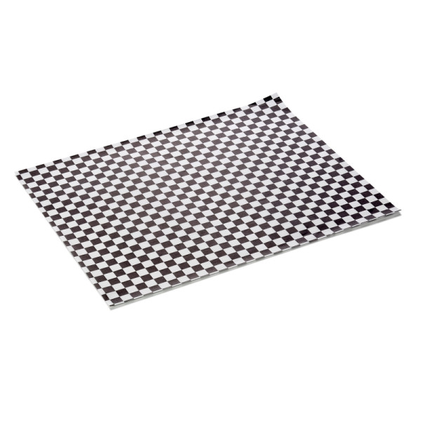 WAS Burgerpapier Schwarz Weiss Set WRAP & GO, 28 x 34, Set á 1000 Stück, Fettpapier, 9995234