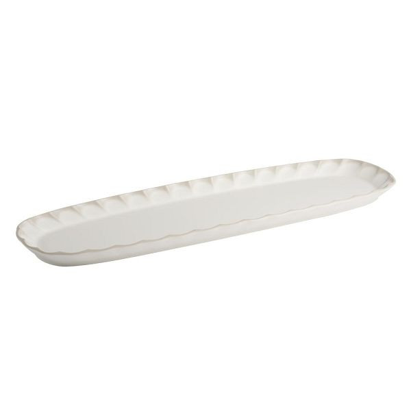 APS GN 2/4 Tablett ARUMI - Melamin, 53 x 16,2 cm, weiß/beige, GN System, spülmaschinengeeignet, 85602