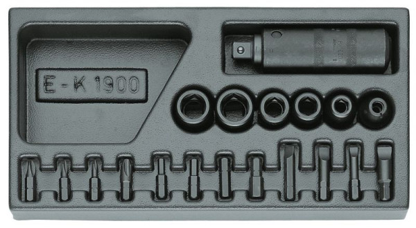 GEDORE Systemeinlage leer, Schraubenlöser-Sortiment 1/2'', 1402722