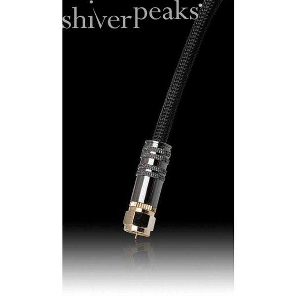 shiverpeaks SAT-Anschlusskabel, Metall-F-Stecker auf Metall-F-Stecker mit Ferrite, 100% geschirmt, 100dB, schwarzes Nylon, 10m, 80098-SBN
