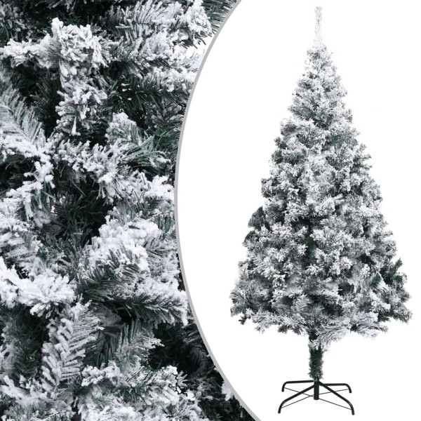 vidaXL Künstlicher Weihnachtsbaum Beschneit Grün 400 cm PVC, 328479