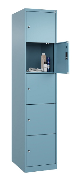 C+P Schließfachschrank Evolo PLUS, 5 Fächer, 1850x400x500mm, 0010/0010, 049000-125 S10021