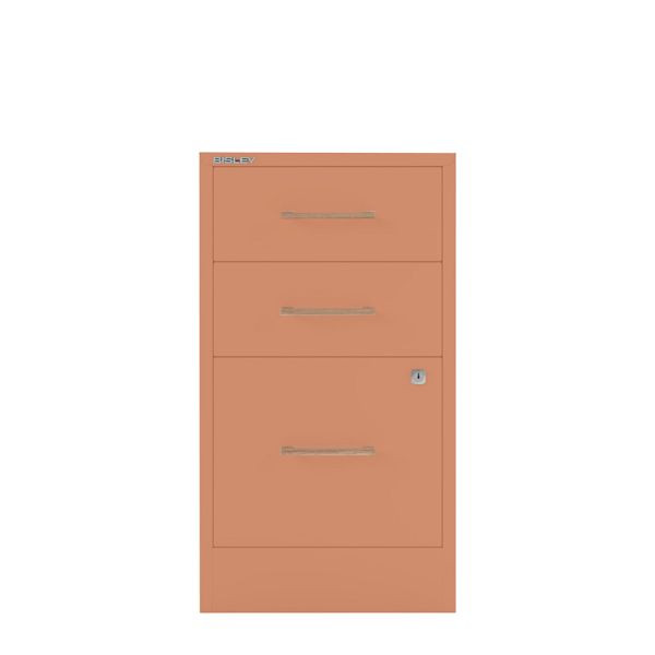 Bisley Home Filer, 2 Universal-, 1 HR-Schublade, Eichengriff, 658 coral, PFA3OH658