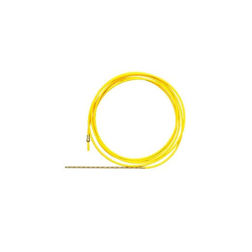 ELMAG PTFE-Seele 4 m 'gelb' für DrahtØ 1,4/1,6 mm mit Haltenippel & O-Ring, 54463