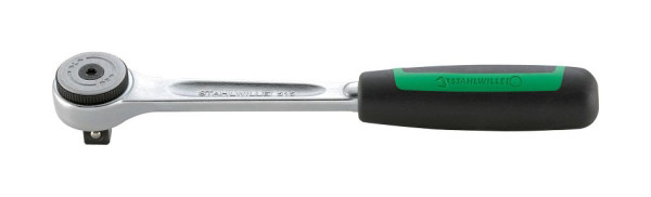 STAHLWILLE 12,5 mm (1/2") Feinzahnknarre Nr.515 Schlüsselweite 6 ° Länge 265 mm, 13231011