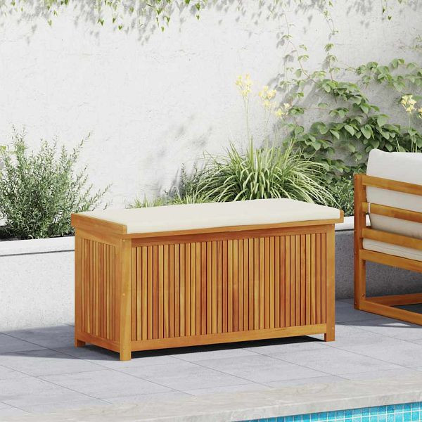 vidaXL Outdoor-Kissenbox 113x50x60,5 cm Massivholz Akazie, 4106475