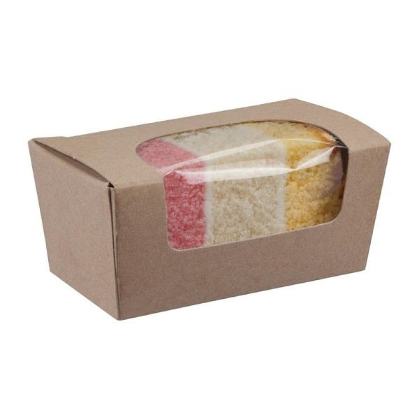 Colpac Kompostierbare Pappboxen mit Sichtfenster für kleine Kuchen, VE: 500 Stück, FA360