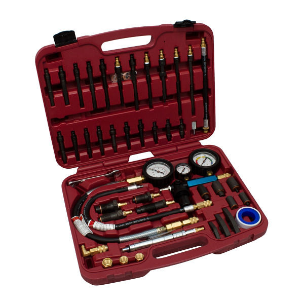 Stahlmaxx Kompressions- und Druckverlust-Tester, Benzin, Diesel, über Zünd-, Glühkerzen und Injektoren, 52020